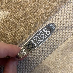 Silver Celtic Cuff Bracelet